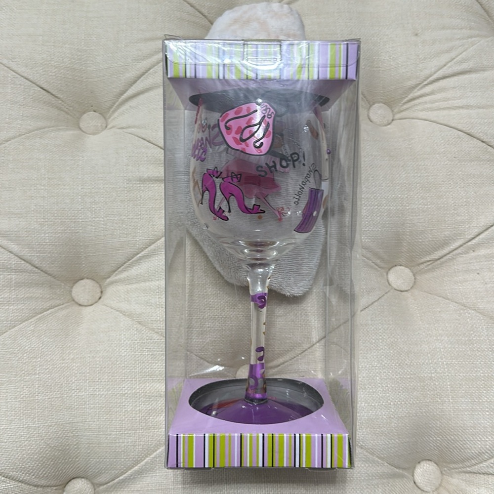 Minz Shopaholic Wine Glass - Picture 4 of 6